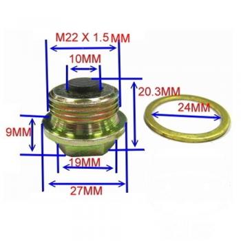 Ölablassschraube mit Magnet M22x1,50