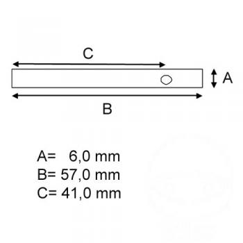 Haltestift für Bremsbeläge (Gleitstift), vorne