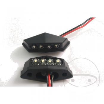 Kennzeichenleuchte LED schwarz