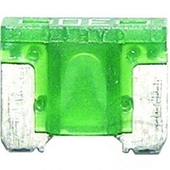 Mini-Sicherung 30A 2er Blister LOW PROFILE hellgrün, Flachstecksicherung