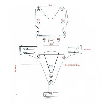 Nummernschildhalter Universal