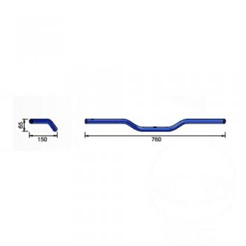 Lenker Stahl chrom 22mm Superbike LSL