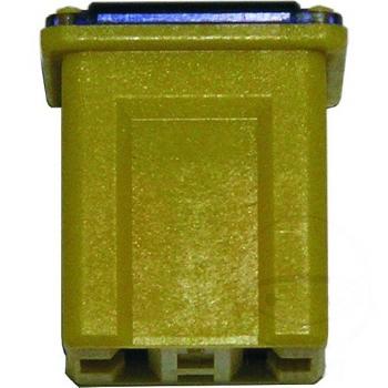 Sicherung PAL J 60A gelb Packung 5 niedrige Bauhöhe, Blocksicherungen Typ J (niedrige Bauhöhe)
