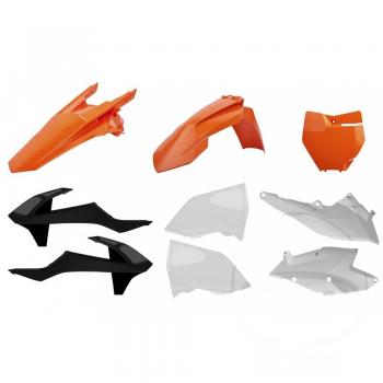 komplett Kit orange/schwarz/weiß
