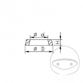 Simmerring für CARTRIDGE 12.5X22.5X5 Kayaba