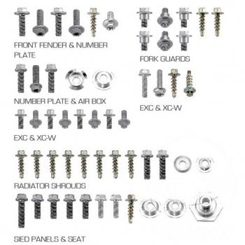 Motorrad Schraubensortiment 54TLG für XC/SX/EXC/XCW Verkleidung