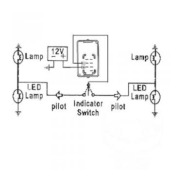 Blinker Relais LED, 12V, 7 polig