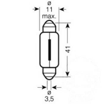 Lampe, Glühbirne 12V5W SV8,5-8 SOFF