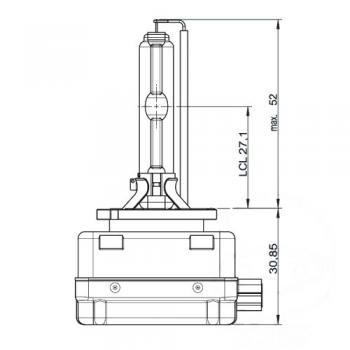 Lampe, Glühbirne 35W D1S PK32D