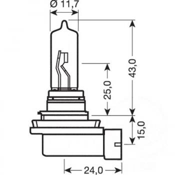 Lampe, Glühbirne H9 12V/65W