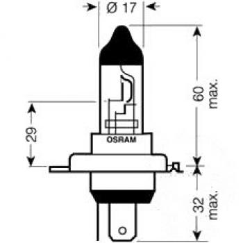 Lampe, Glühbirne H4 24V70W, TRUCKSTAR PRO