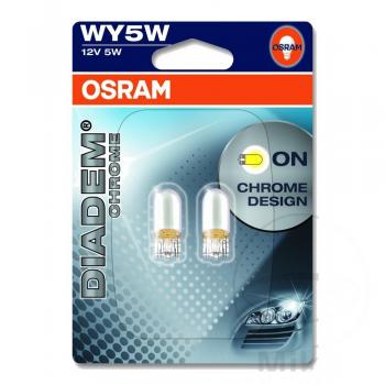 Lampe, Glühbirne 12V5W W2,1X9,5D 2BL, DIADEM CHROME