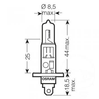 Lampe, Glühbirne H1 12V55W 1BLISTER, COOL BLUE INTENSE