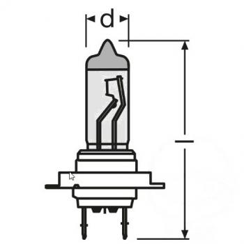 Lampe, Glühbirne H7 12V55W DUO, COOL BLUE INTENSE