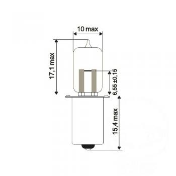 Lampe, Glühbirne HS3 6V2,4W, PX13,5S