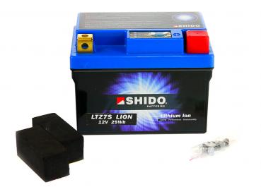 LITHIUM-IONEN Batterie YTZ7S 12 Volt, SHIDO Motorrad Batterie