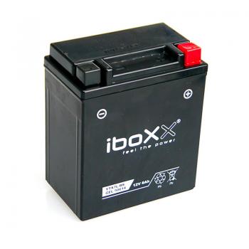 Iboxx Motorrad Gel Batterie YTX7L-BS, 12 Volt, 6 Ah, komplett geschlossen