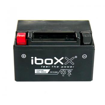 Iboxx Motorrad Gel Batterie YTZ10S, 12 Volt, 8,6 Ah, komplett geschlossen