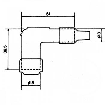 NGK Zündkerzenstecker mit Racing Kabel LY11