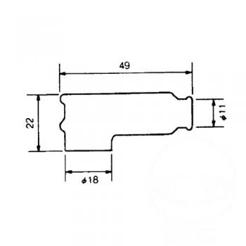 NGK Zündkerzenstecker TRS1225-B BL