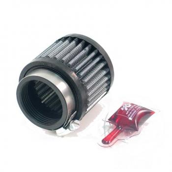 K&N Renn-Luftfilter Uni Rund-Zylinder 50mm Chromkappe RU-2760