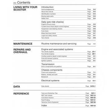 Reparaturanleitung fuer und Wartung Roller (nur in englisch)