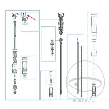 Entlüftungsschraube für Gabel 5x11 Kayaba