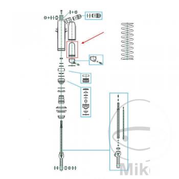 Membrane für Federbein 52x104 Kayaba