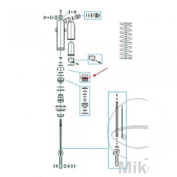 O-Ring für Federbeinkolben 2x42 Kayaba