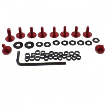 Verkleidungsschrauben Satz Alu rot