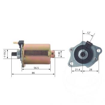 Anlasser, ohne Kabel, Honda SFX, SH, SJ, X8R