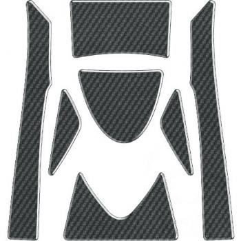 Gabelbrückenaufkleber, Protektor, Carbon