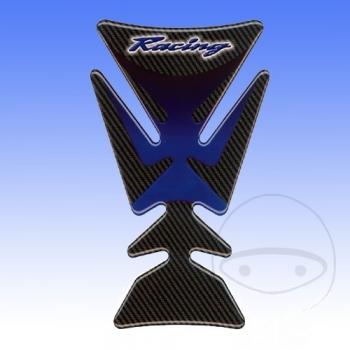 Tankprotektor Aufkleber Racing blau, 120x140mm