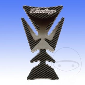 Tankprotektor Aufkleber Racing grau, 120x140mm