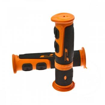 Griffgummi schwarz/orange ATV D.22mm. L.125mm geschlossen