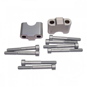 Lenker Distanzsatz silber für 22mm Lenker, 35mm Erhöhung