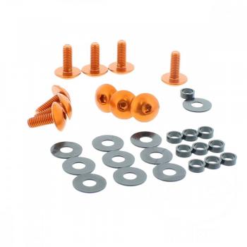 Linsenschraube Satz M6x1.00 10mm ALU orange