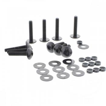 Linsenschraube Satz M6x1.00 30mm ALU schwarz
