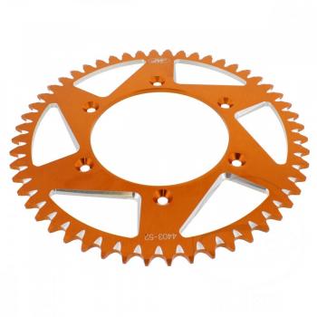 Alu Kettenrad 52 Zähne Teilung 520 orange
