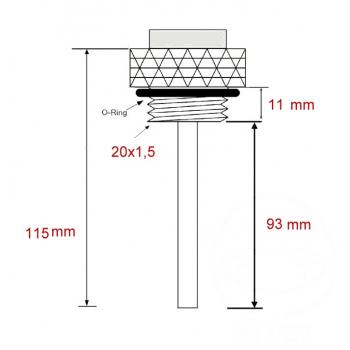 Öltemperatur Direktmesser   M 20X1.5 mm