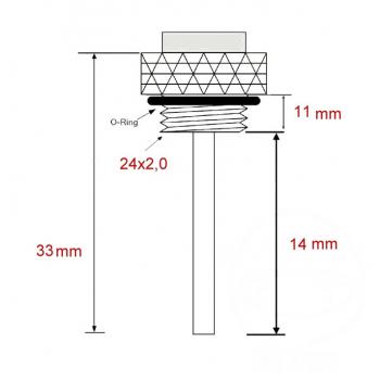 Öltemperatur Direktmesser   M 24X2.0MM