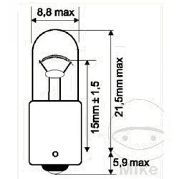Lampe 6V4W   BA9S Inhalt 10 Stück