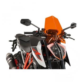 Touringscheibe New Generation Puig für Nakedbike orange