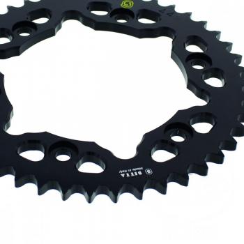 Alu-Kettenrad 44Z Teilung 530 schwarz Sitta Innendurchmesser 134 Lochkreis 160