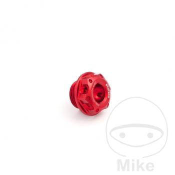 Öleinfüllschraube alu Evotech, 20x1.5mm rot OFC-01-Cr