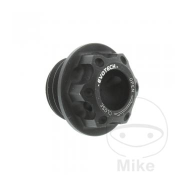 Öleinfüllschraube alu Evotech, 20x2.5mm mattschwarz OFC-04-Dks