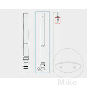 ZUGSTUFENEINSTELLER Gabel, Kayaba 110830000301