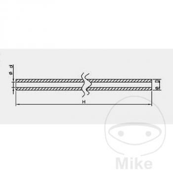 Druck Stange für Gabel, Zugstufe Kayaba 110370002501