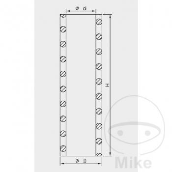 Gabelfeder Satz 48mm, 454mm 4.0N Kayaba 110054803002
