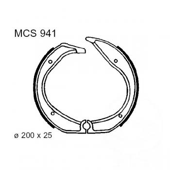 Bremsbacken hinten TRW Lucas MCS941 ohne Federn